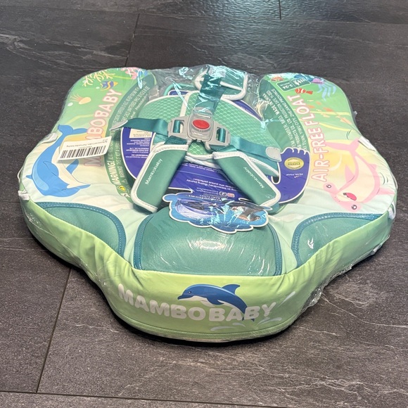 Mambobaby Dolphin infant float, ages: 3-24 months, added canopy and tail, NWT - Picture 1 of 3